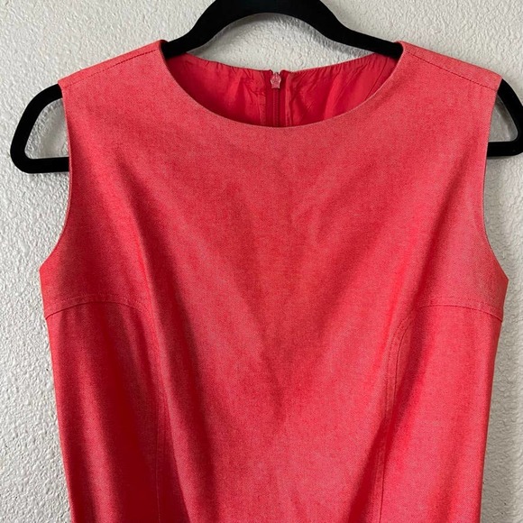 Vintage Samsonite Black Label Made In Italy Red Women Sleeveless Sheath Dress 10 - Picture 3 of 12